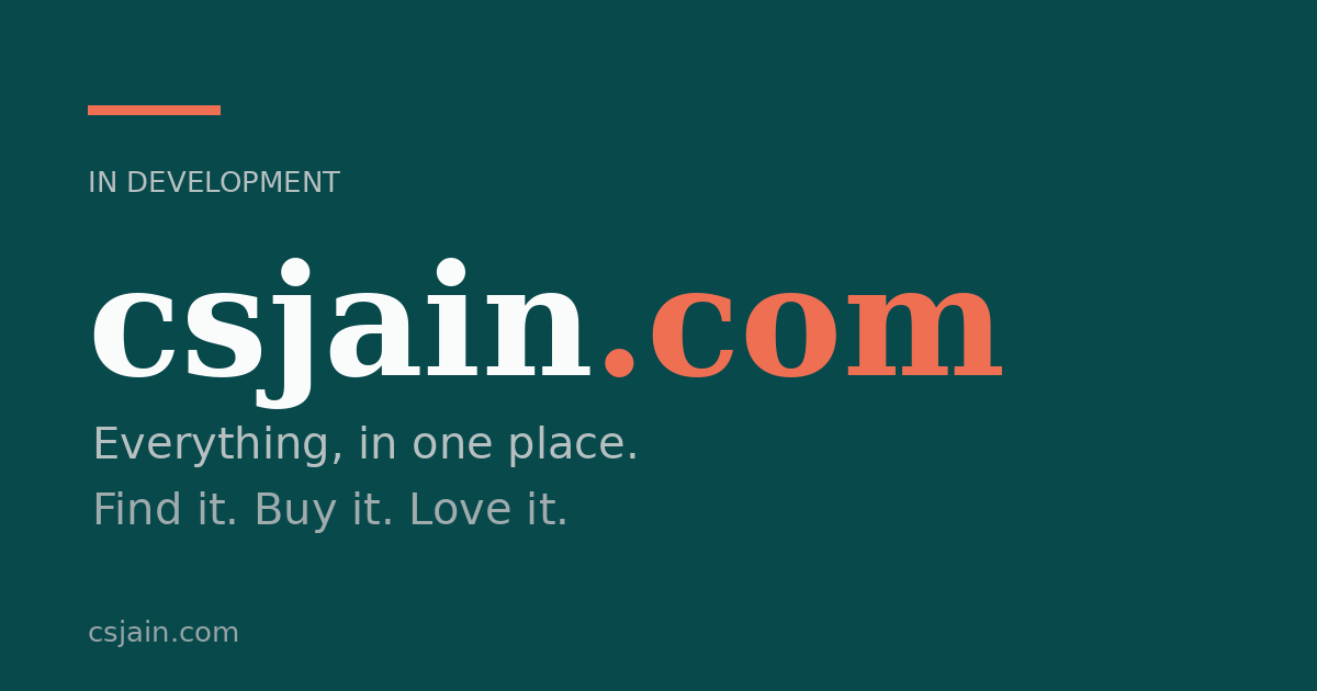 Link preview image for csjain.com